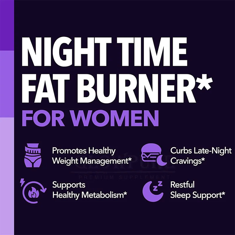 Nighttime Fat Burner Capsules – Appetite & Metabolism Support