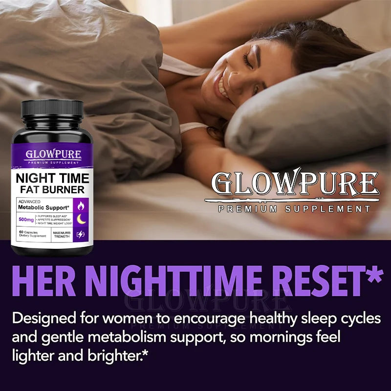 Nighttime Fat Burner Capsules – Appetite & Metabolism Support