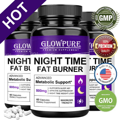 Nighttime Fat Burner Capsules – Appetite & Metabolism Support