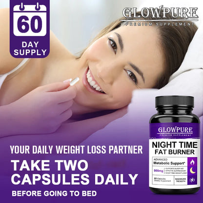 Nighttime Fat Burner Capsules – Appetite & Metabolism Support