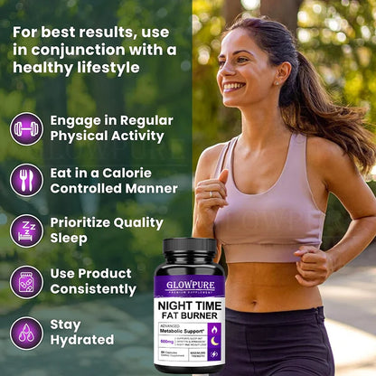 Nighttime Fat Burner Capsules – Appetite & Metabolism Support